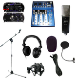 录音套装 录音棚专用 JZW MC-961专业录音话筒 膜片话筒