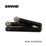 Shure/舒尔BLX288/SM58无线双手持麦克风 演唱会议话筒